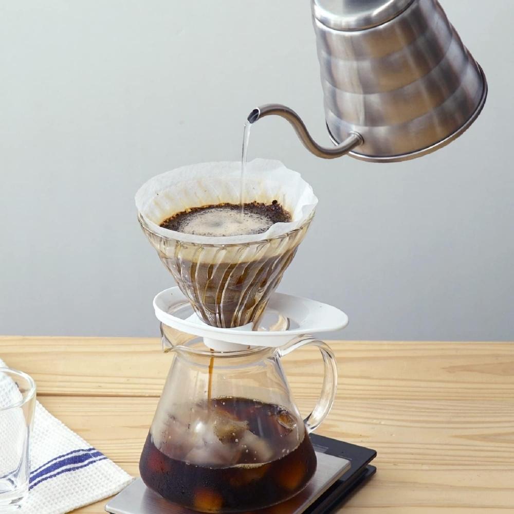 Hario V60 Heat Resistant Glass Dripper 02 For 1 4 Cups Black Vdgr 02 B