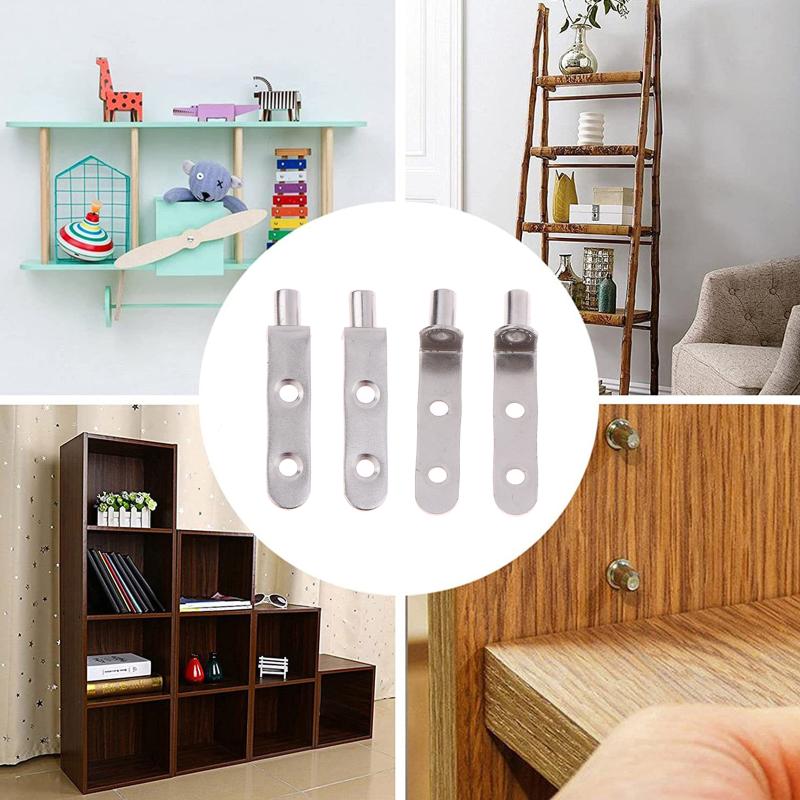 5/10/20Pcs 5Mm Shelf Support Pegs Furniture Cabinet Shelf Brackets Pegs L-Shaped Shelf Pins Holders For Bookcase Kitchen Closet