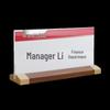 Mi Ling T-Shaped Wood Grain Acrylic Desk Display Card