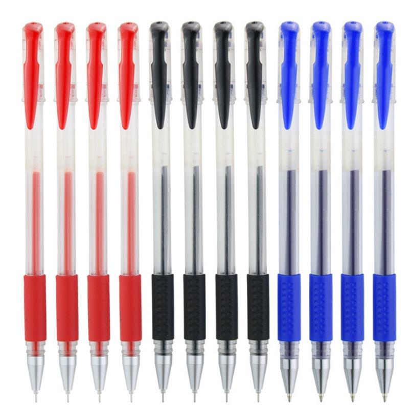 10PCS/box Red and Blue Pen Gender-neutral Pen Student Business Signature Pen Writing Trace 0.5mm Stationery