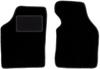 Black Front Floor Mats For: Toyota RAV4 II FL 3-door (2003-2005)