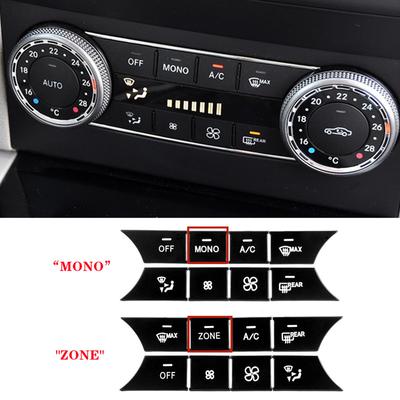 Car Central Console Air Conditioning AC Button Sticker Fit For Mercedes Benz C Class W204 GLK X204 Auto Interior Accessories