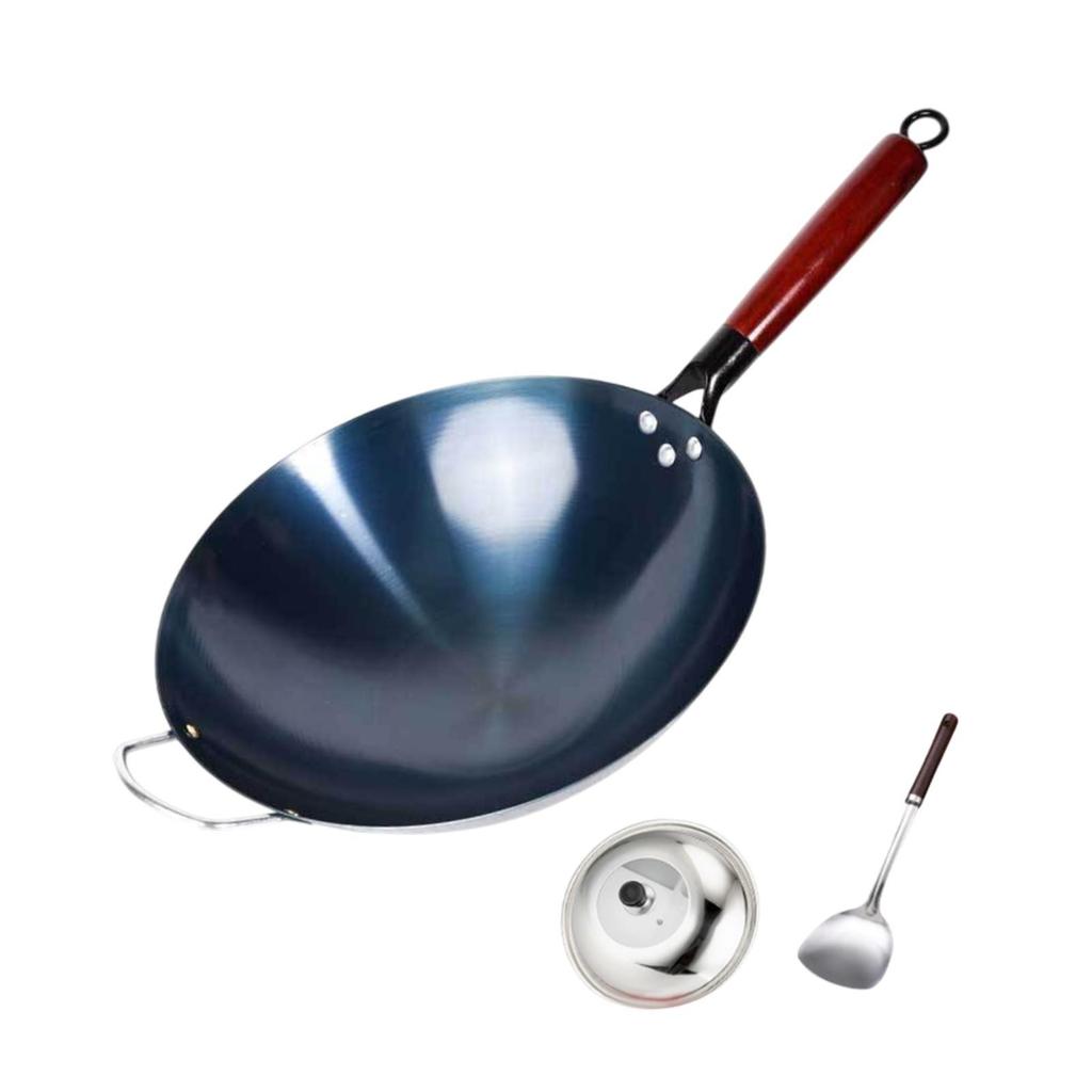 Antiadherent Wok Cooking Kitchen Utensils Universal, Sautee, with Cover