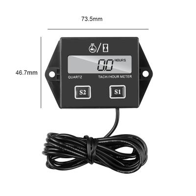 New Digital Engine Tachometer Hour Meter Instrument Induction Tachometer Display for Motorcycle Engine Chainsaw Bicycle Boat