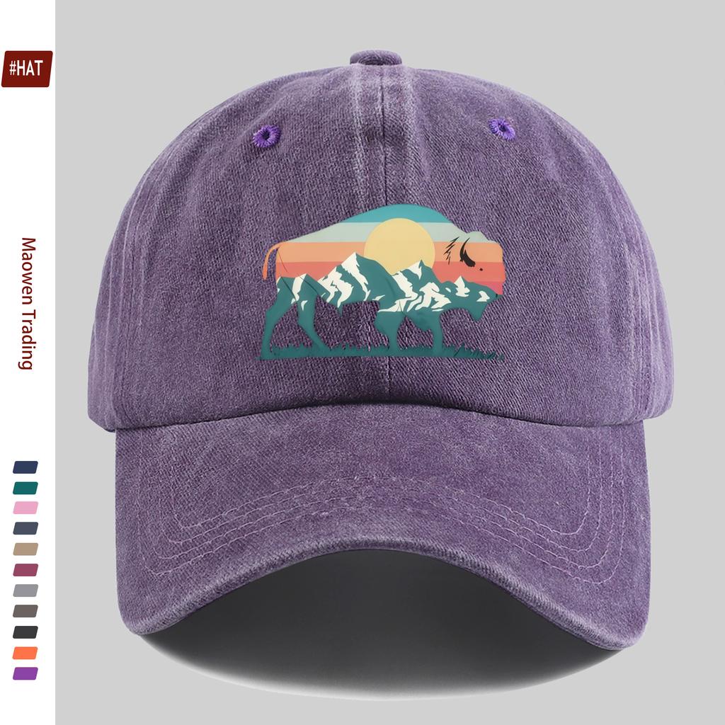 pc Fashionable Street Casual Sports Printed Baseball Cap Travel Leisure Design Sun Hat Comfortable Lightweight Trucker Decor