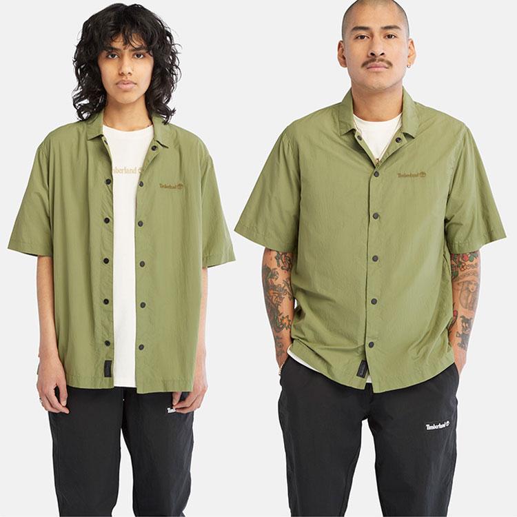 Timberland Solid Color Packable Breathable Quick-Dry Outdoor Polo Shirt Unisex Shirts Avocado-Green A68F1-V46