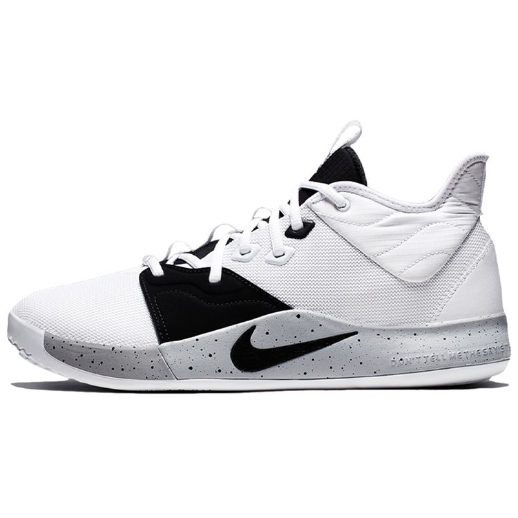 

Мужские кроссовки Nike PG 3 Moon Surface Белый Черный Волко-Серый AO2607-101