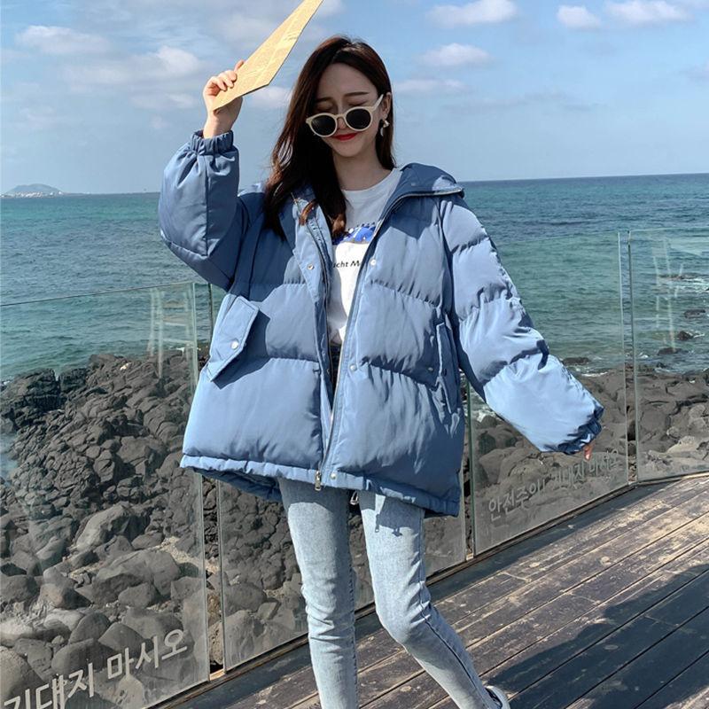 Cotton Clothes Women's New Bread Clothes Thickened Winter Cotton-padded Clothes Loose Warm Hooded Jacket