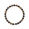 Jbans Classic Black Onyx Yellow Tiger Mix Gemstone Bracelet (C2201-Ac858_Bk)
