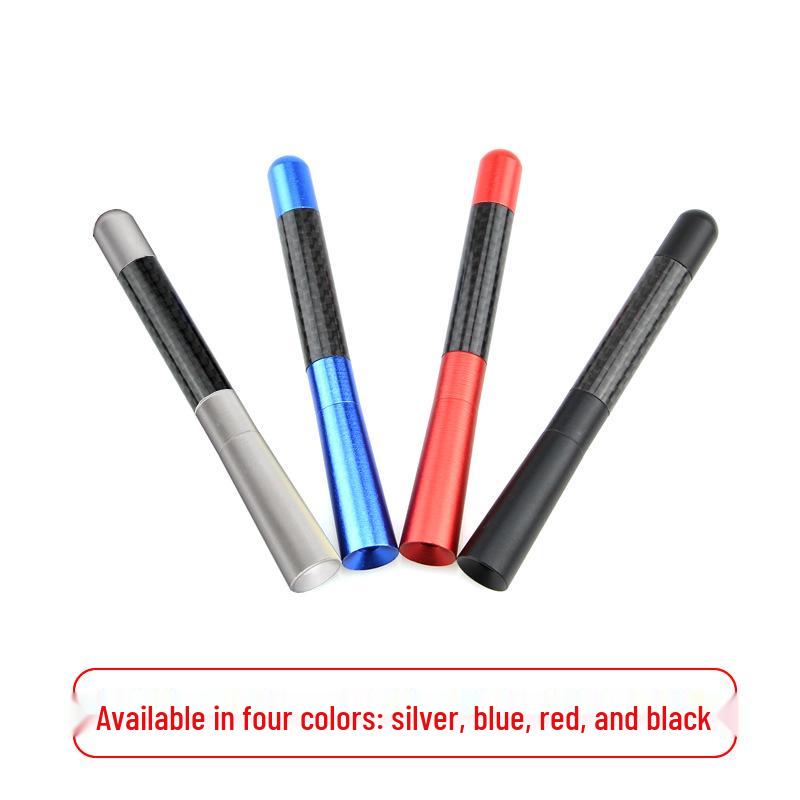 Applicable WOLF Modified Car Antenna - Carbon Fiber 12cm Short Exterior Antenna