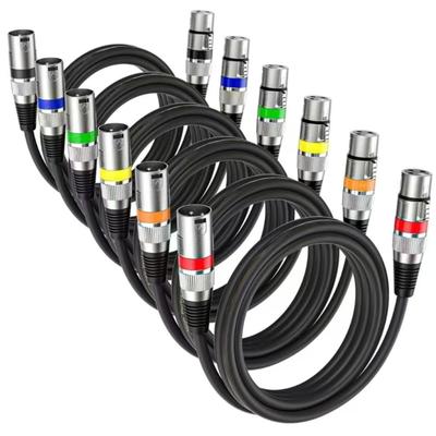 XLR Sound Cable, 3 Pin Male To Female Cord for Speaker Studio Recording Stage Wiring and Live Music System Use