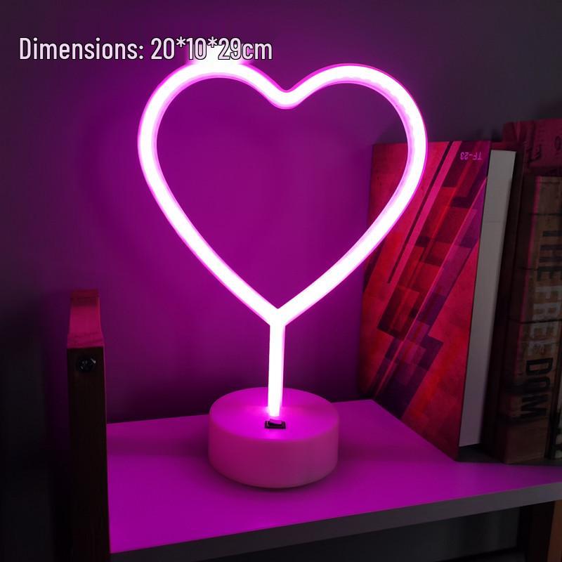 Luz de Mesa LED Neon para E-Sports e Decoração de Quarto