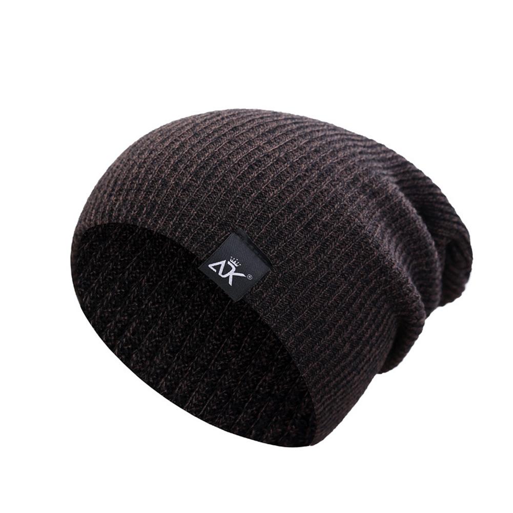 Baggy Beanies Winter Cap Outdoor Bonnet Skiing Hat Soft Knitted Hat for Man and Woman