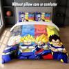 Set Biancheria da Letto Design Vegeta 1 Copripiumino + 2 Federe Morbido Traspirante Biancheria da Letto per la Casa