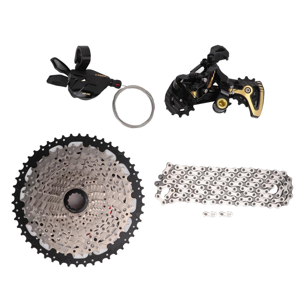 Mountain Bike Groupset 12 Speed Shifter Lever Rear Derailleur 11T?50T Cassette and Chain Kit