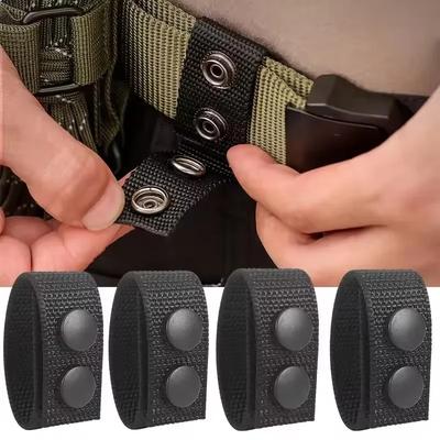 4Pcs Multi Functional Tactical Belt Double Nylon Buckle Portable Belts Accessory Equipment Outdoor Sports Accessory Fixed Buckle
