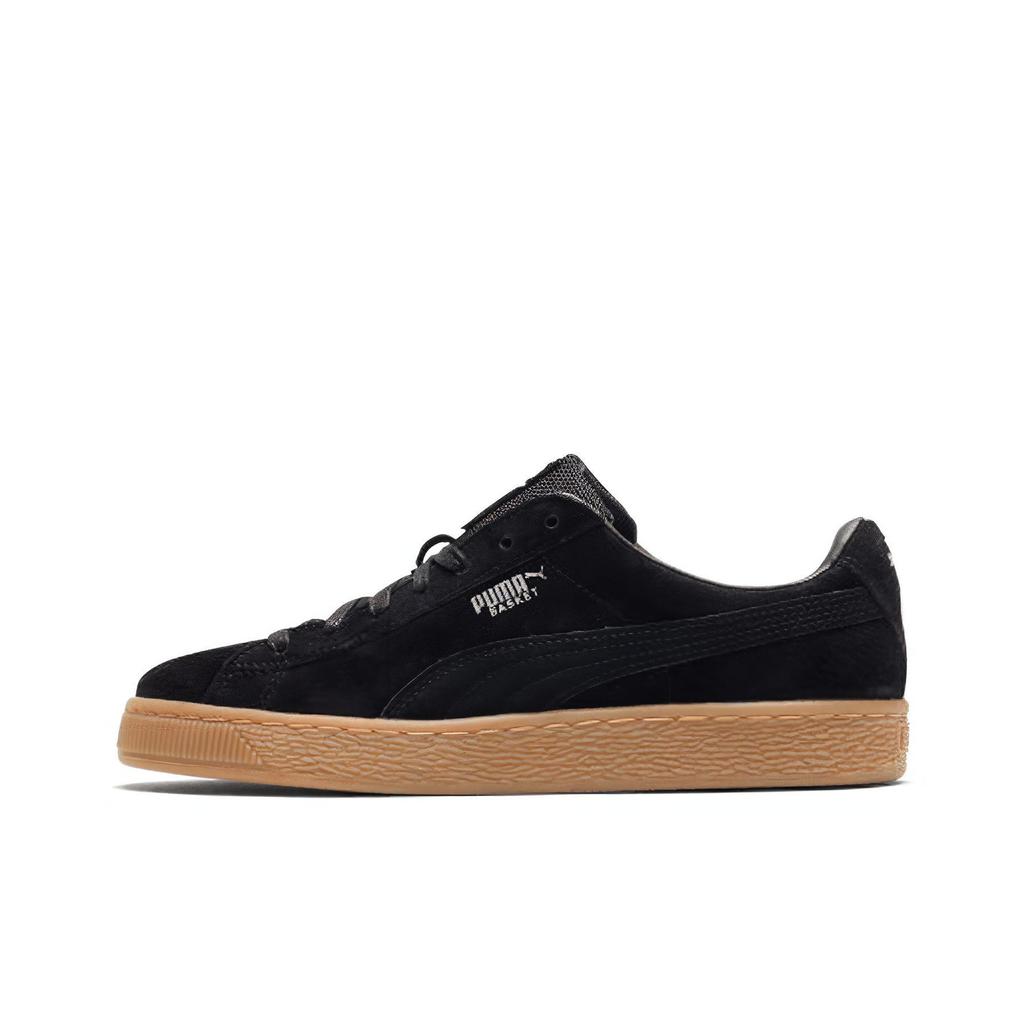 Puma Basket Classic Wodoodporne Wygodne Codzienne Niskie Trampki Unisex Czarne Brązowe 363829-04