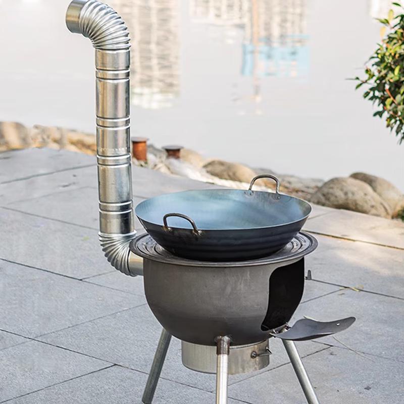 Shinja Outdoor Heavy-Duty Integrated Wood Stove