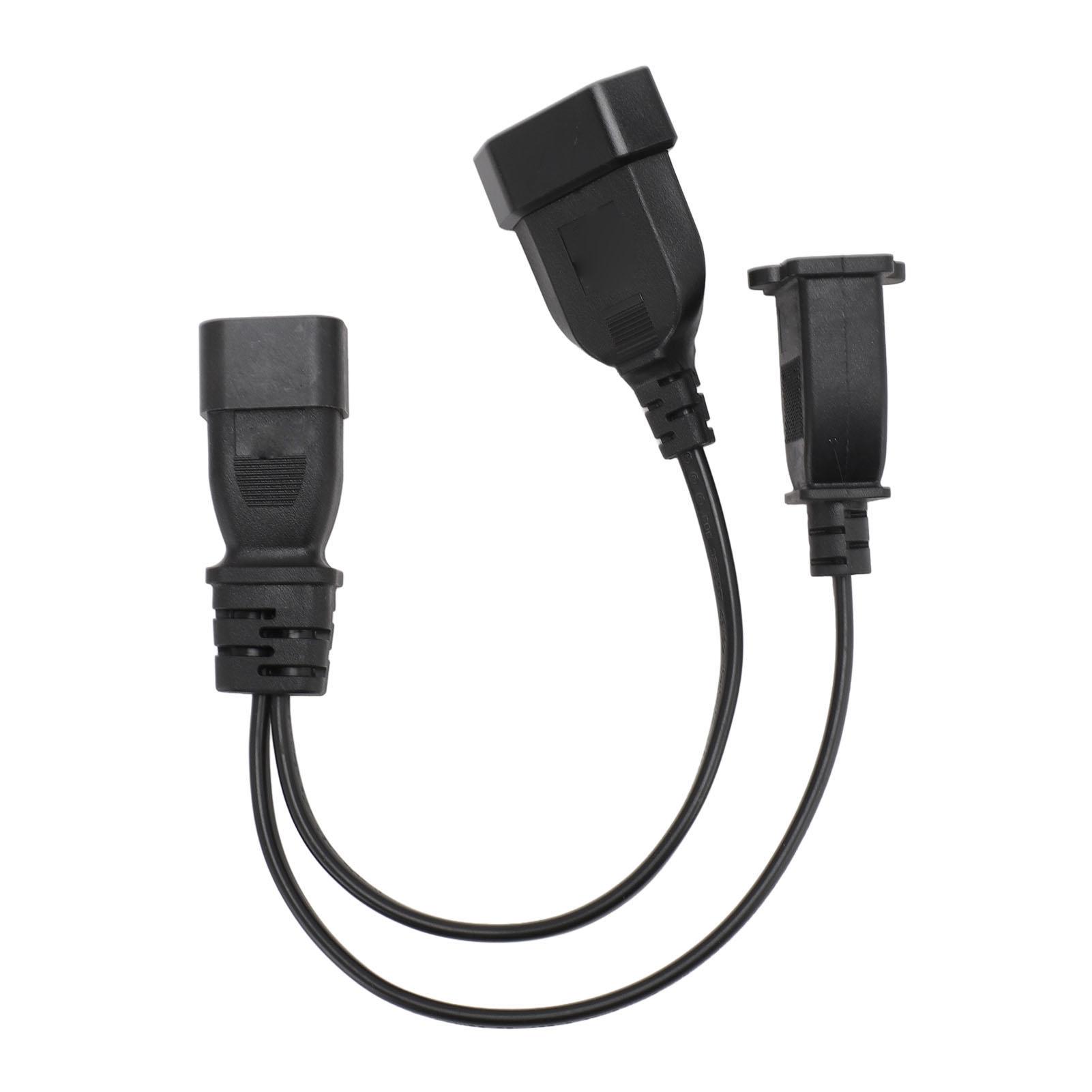 

IEC320 C14 Male to 1‑15R EU4.0MM Female Power Cable Y Splitter Power Plug Cord 1ft