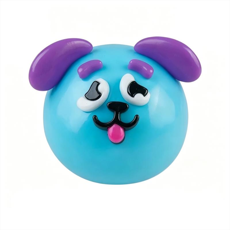 Detachable Funny Face Parts Dog Expression DIY Stress Ball Non-toxic Knead Stretch Release the Mood Classroom Fidget Calming Toy