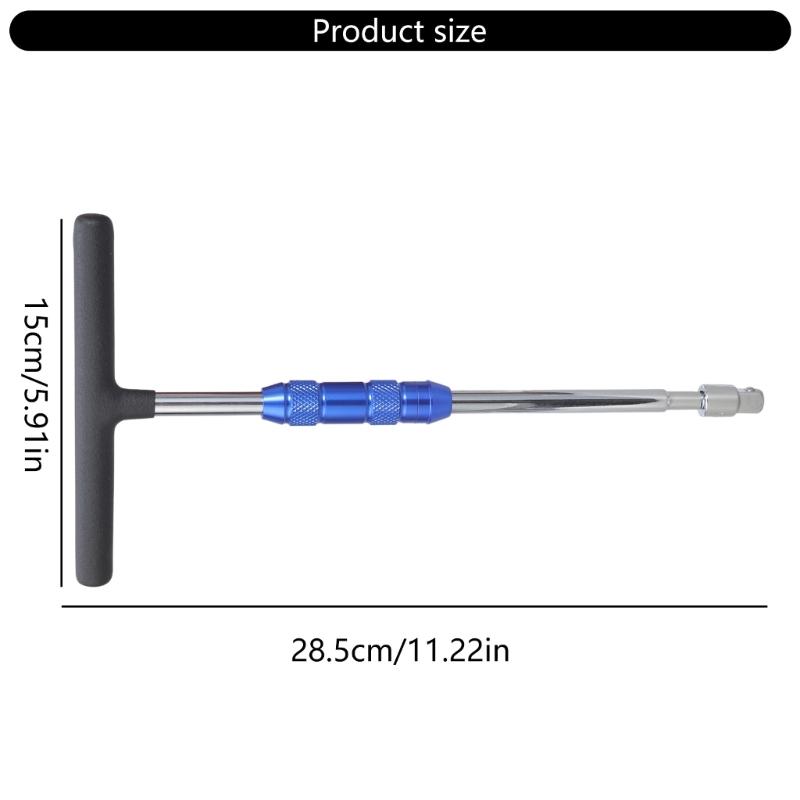Hochfeste Legierungsstahl T-Griff Schraubenschlüssel Satz mit Anti-Rutsch-Designs und Präzision 1/4 bis 3/8 Zoll für Sechskantmuttern und Schrauben
