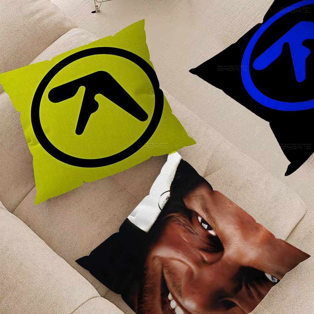 A-Aphex Twin Lucky Dragon Pillow Cover Sofa Cushion Cover Home Room Decoration Children Gift