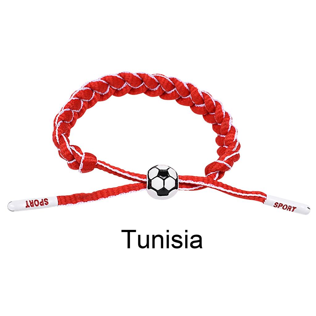 Football Team Fan Support Identification Woven Bracelet