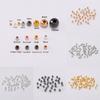 30-300Pcs Gold Color Metal Beads Smooth Ball Spacer Beads Supplies for Jewelry Making Accessories DIY Jewelry Findings