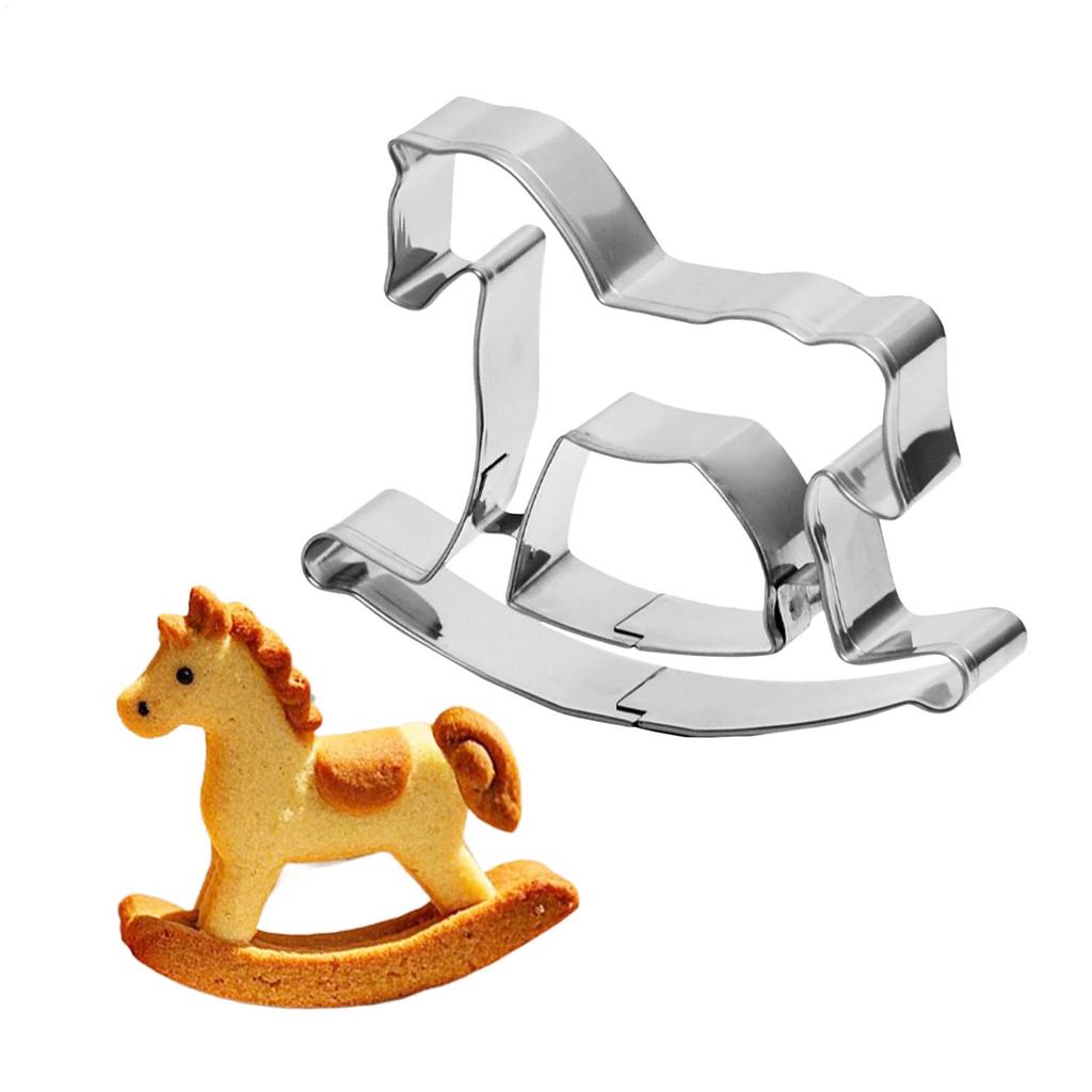 Horse Year Top Cutting Molds Small Cookie Cutter Stainless Steel Non Stick Baking Supplies for Dough Pie Candy