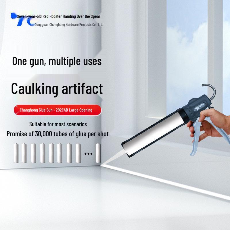 Changhong Manual Caulking Gun with Automatic Glue Cut-off for Household Use Hard Shell Glue Gun