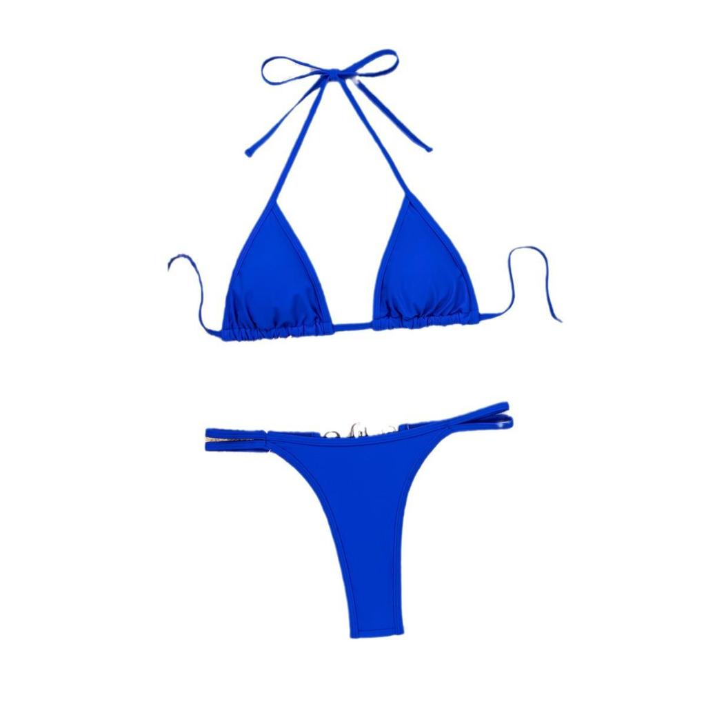 2023 Crystal Diamond Triangle Thong Bikini - Women's European & American Swimwear