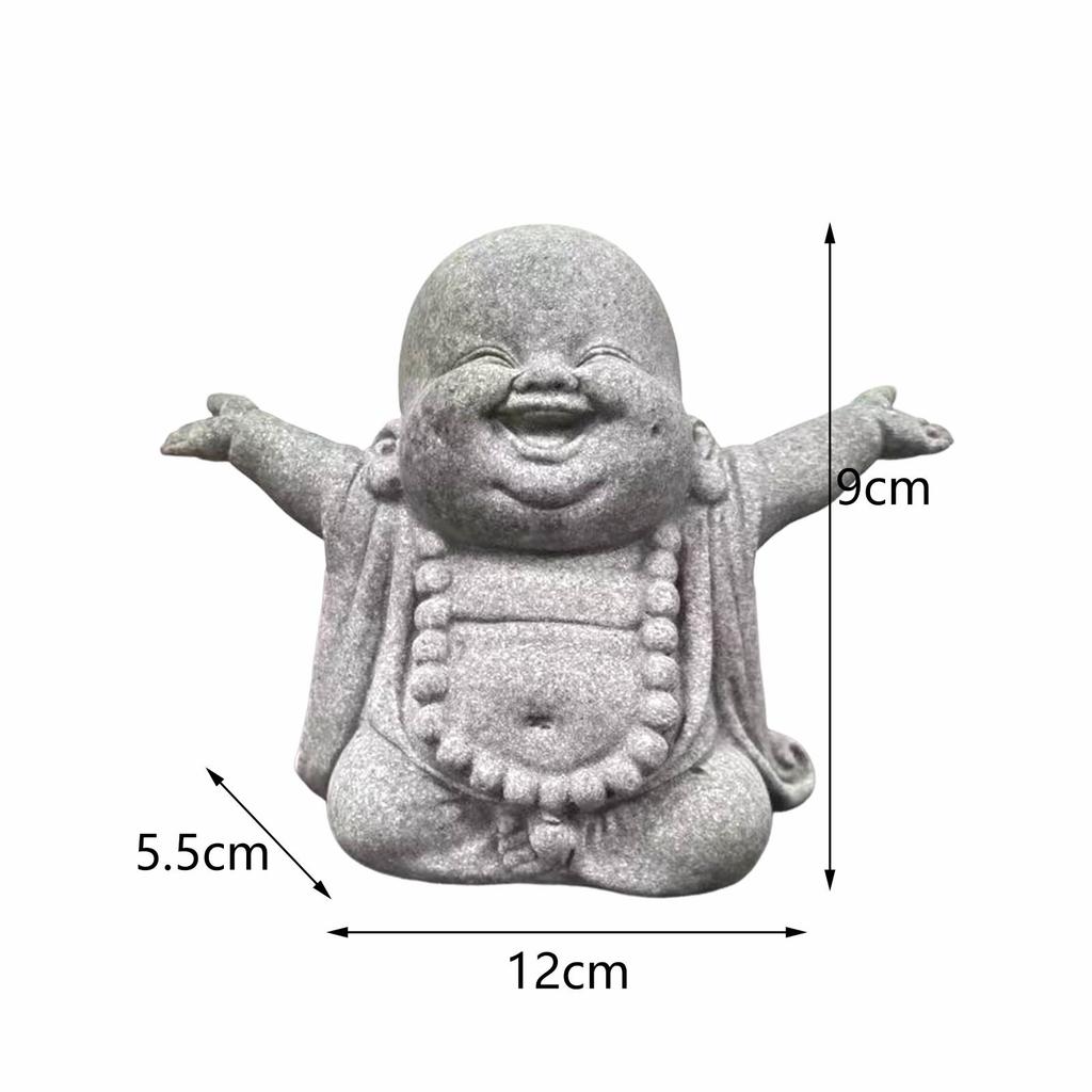 Buddha Statue Buddha Sculpture Decorative Figurine Tea Pet Ornament Sitting
