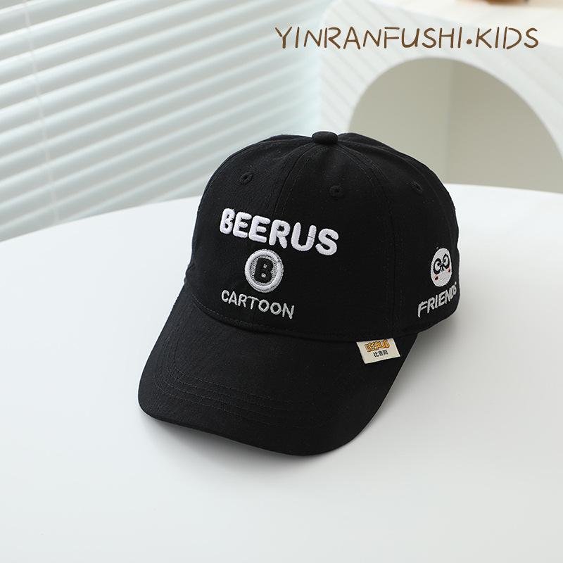 Korean Version of Children's Baseball Cap Boy Baby Spring and Autumn Girls Baseball Cap Sun Protection Medium Large Children Pure Cotton Thin Style