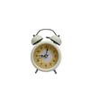 3-Inch Metal Craft Daisy Modern Bell Alarm Clock, Round Simple And Super Loud Noise