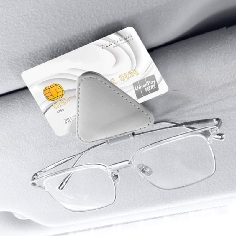 Multifunctional Eyeglass & Sunglass Holder for Car Compact & Practical Sunglass Storage Stylish Car Sunglasses Clamp