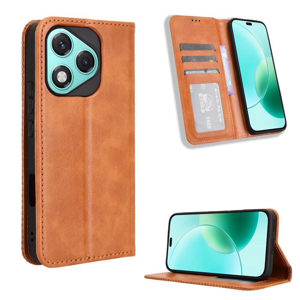 Flip Cover For Honor 400 Lite Leather Case [Flip Vintage Leather] Wallet Shockproof Durable Retro Phone Case