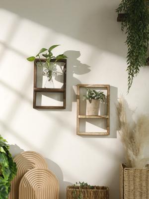 Holz-Ausstellungsregal Schweberegale Rustikale Holzregale Wandaufbewahrung für Schlafzimmer Küche Über der Toilette Kleine an der Wand montierte Geschenke