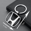 Metal Car Keychain Emblem Pendant Key Chain Keyring For Honda Civic Fit Jazz Accord Pilot CRV Odyssey Passport City Accessories DE6