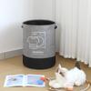 Foldable Linen Laundry Basket for Bathroom or Dormitory