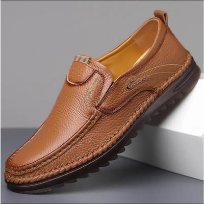 Men's Summer Business Casual Breathable Non-Slip Outdoor Oxford Shoes with Soft Sole Slip-On Men's Footwear
