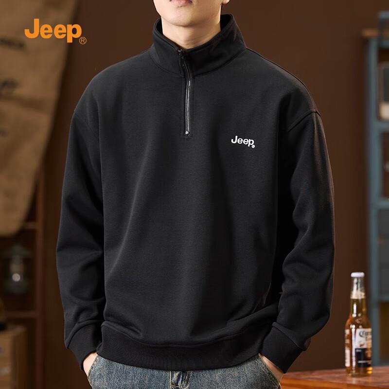 JEEP Men's Half-Zip Sweatshirt