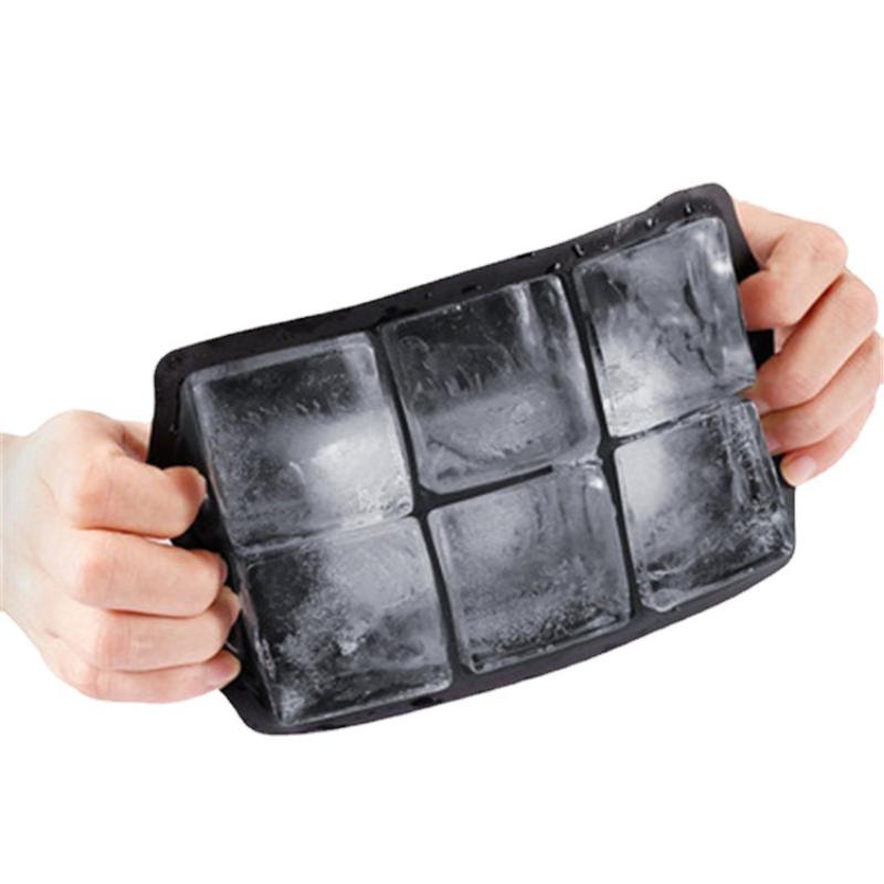 Silicone Big Ice Cube Mold with Lid Easy Release 6/15 Grids Stackable Ice Tray for Cocktail  Home Bar Use