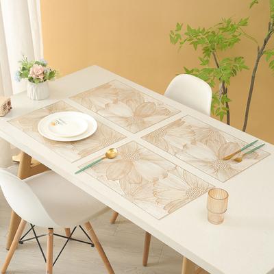 PVC Placemats Creatieve Holle Vierkante Bloem Onderzetter voor Tafelbescherming Hittebestendig Slijtvast Eetmat Veelzijdige Huisdecoratie