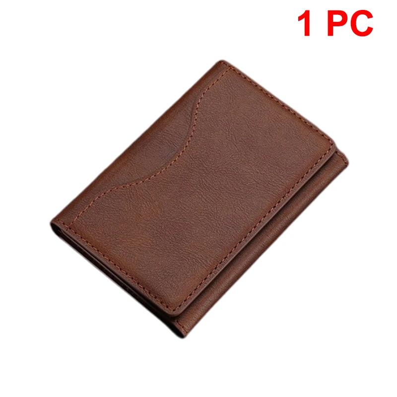 Trifold Magnetic Phone Wallet PU Leather Card Bag Card Holder Wallet for Apple IPhone 16 15 12 13 14 Pro Max Plus Mini