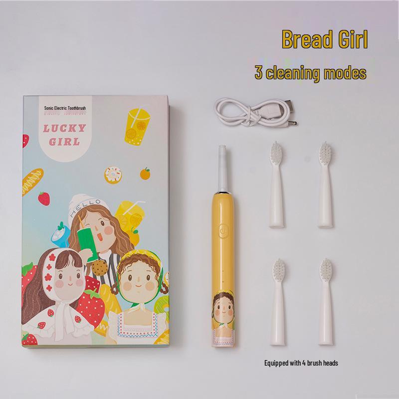 Xiaohongshu Girls Sonic Electric Toothbrush - USB Rechargeable, Multiple Patterns