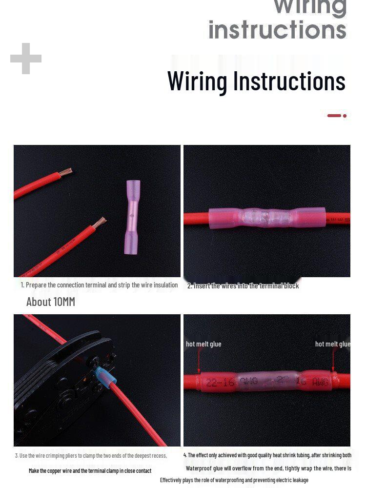 Waterproof Heat Shrink Wire Connector for Cable Insulation