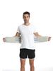 Adjustable Working Waist Back Brace Lumbar Support Belt With Four Support Bars,two Fish Scale Springs