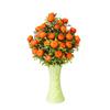 Vivid Appearance Realistic Artificial Fruit Artificial Orange Lemon Tree with Green Leave Branch Home Decor