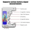 Black Portable Battery Capacity Indicator Compact Size Lithium Battery Level Tester Digital Display Battery Voltage Meter