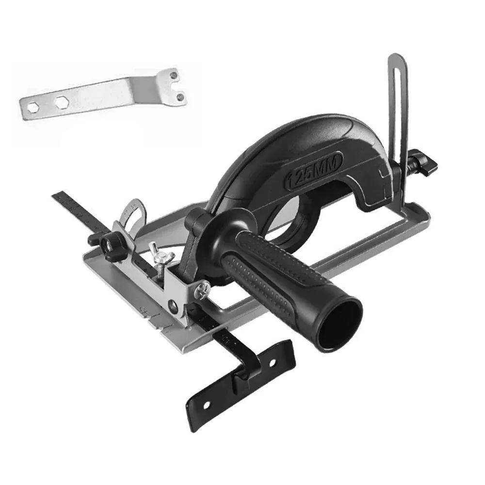 Hand Angle Grinder Converter To Cutter Adjustable 40mm Depth Grinder Bracket To Cutting Woodworking Table Tool with Guide Ruler